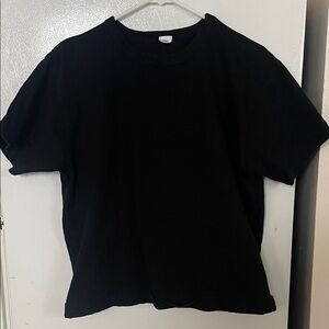 3sixteen Women’s XL 100% Cotton Jet Black Thick Crew Neck Tee